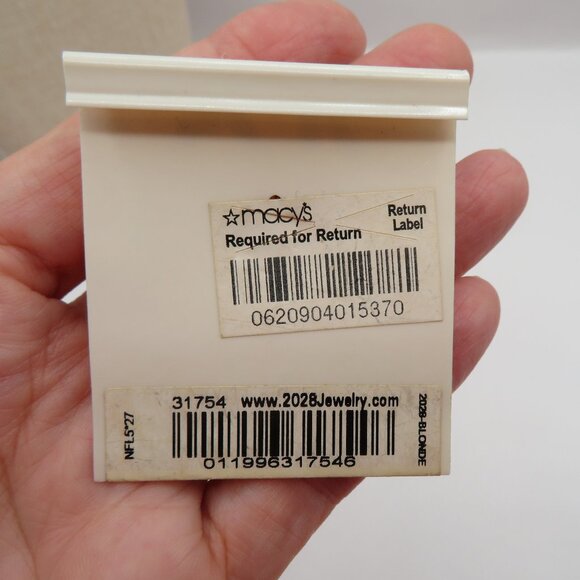 NWT Crystal Gold Tone Floral Enamel Brooch 2028 - Picture 4 of 5